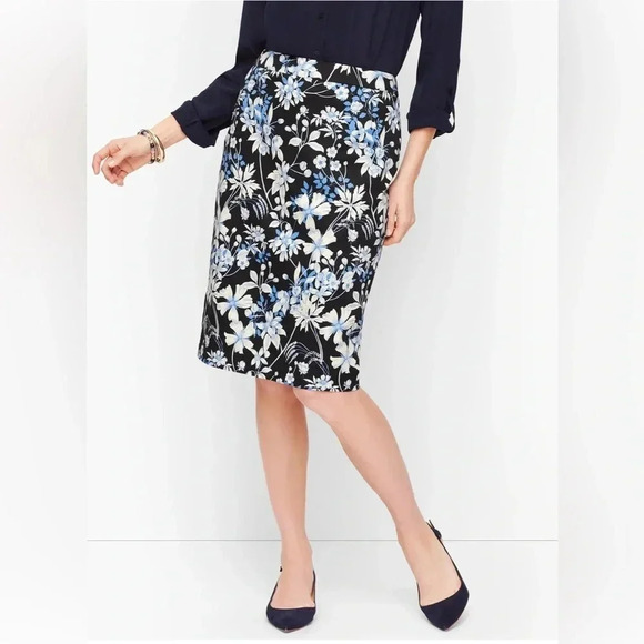 Talbots petite cotton pencil skirts sz 2 nwt 006 - Picture 5 of 6